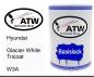 Preview: Hyundai, Glacier White Tricoat, W3A: 500ml Lackdose, von ATW Autoteile West.